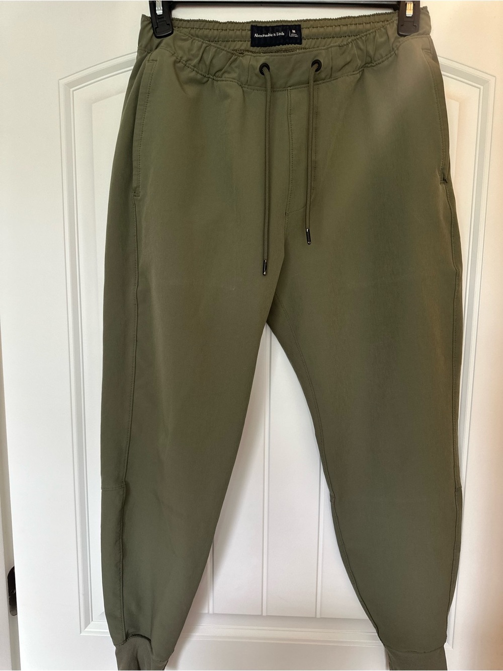 Abercrombie & Fitch Olive Drawstring Joggers